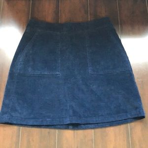 Corduroy mini skirt